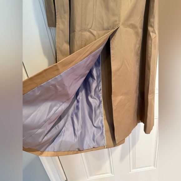 London Fog Classic Tan Trench Coat with Removable Hood size M - Picture 10 of 16